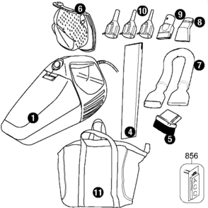 Part Location Diagram of 90507330 DeWALT FILTER